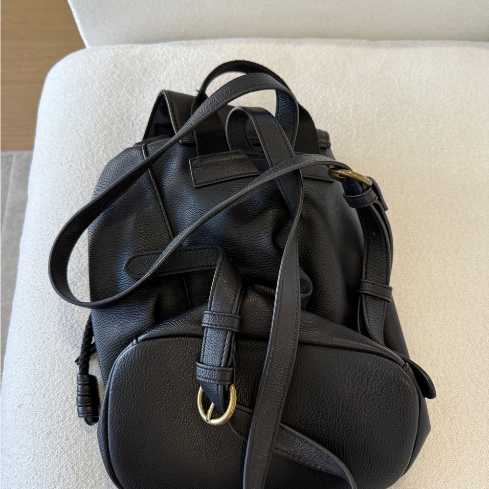 Universal Thread Black Backpack with Gold Accents - image 5